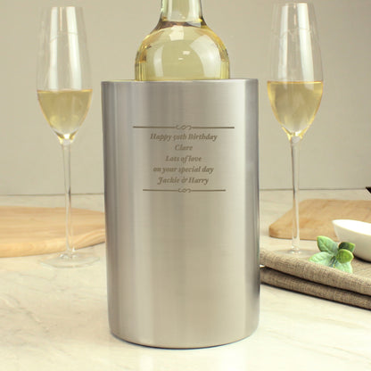 Personalised Any Message Wine Cooler - MK&JD Gifts