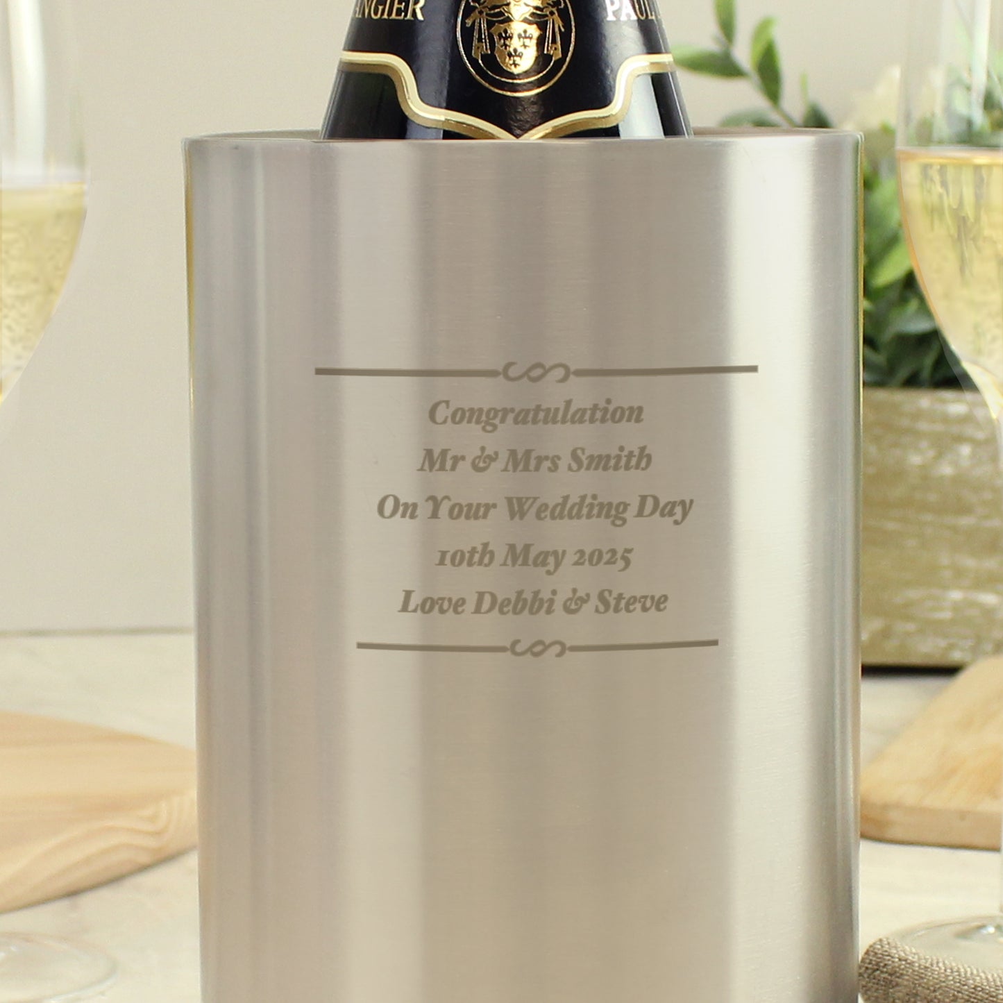 Personalised Any Message Wine Cooler - MK&JD Gifts