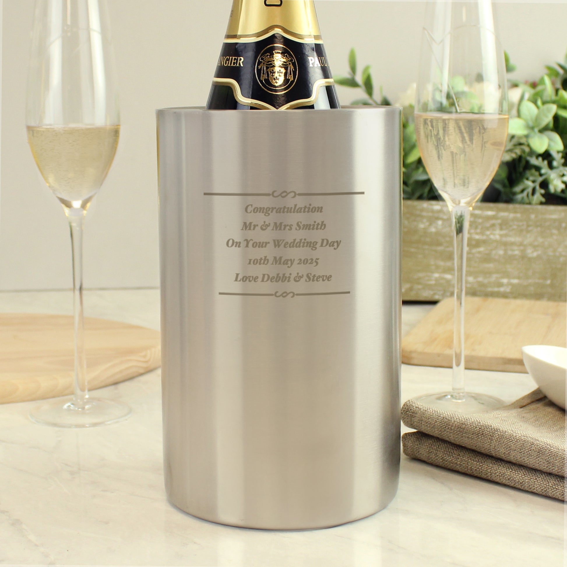 Personalised Any Message Wine Cooler - MK&JD Gifts