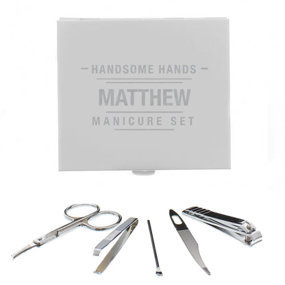 Personalised Handsome Hands Manicure Set - MK&JD Gifts