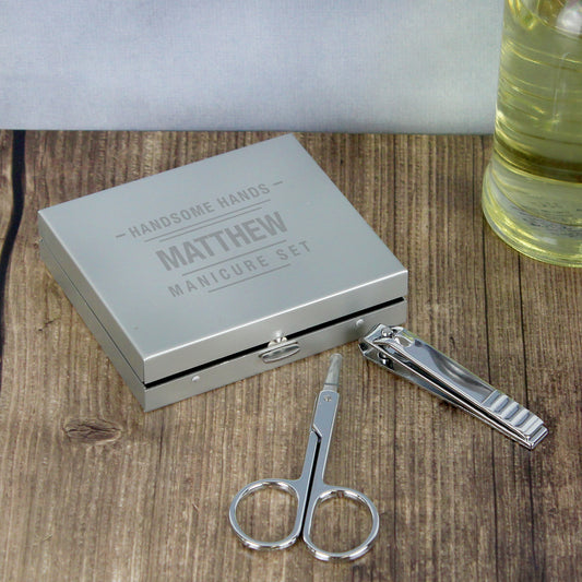 Personalised Handsome Hands Manicure Set - MK&JD Gifts