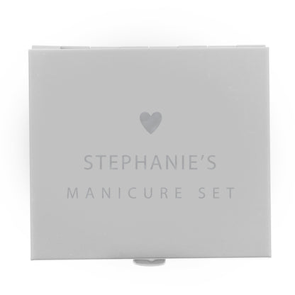 Personalised Heart Manicure Set - MK&JD Gifts