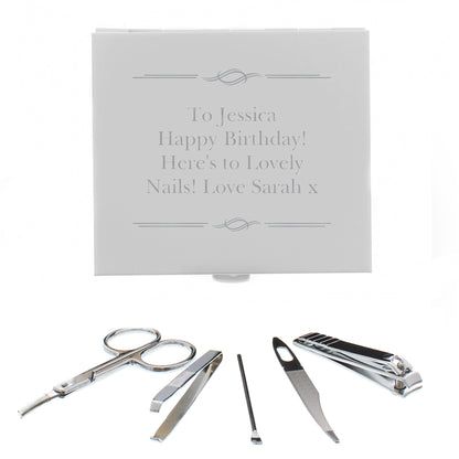 Personalised Any Message Manicure Set - MK&JD Gifts
