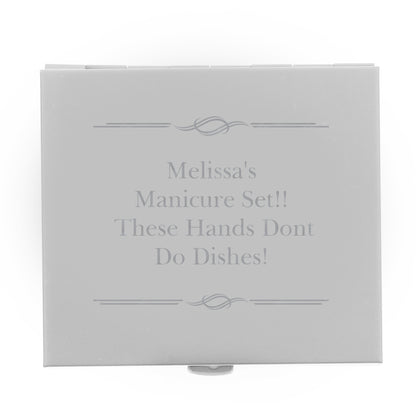 Personalised Any Message Manicure Set - MK&JD Gifts