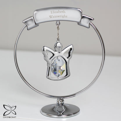 Personalised Crystocraft Angel Ornament - MK&JD Gifts