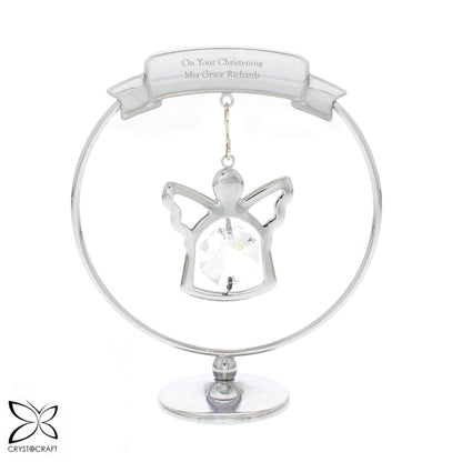 Personalised Crystocraft Angel Ornament - MK&JD Gifts