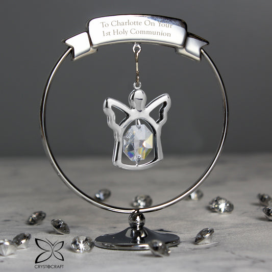 Personalised Crystocraft Angel Ornament - MK&JD Gifts