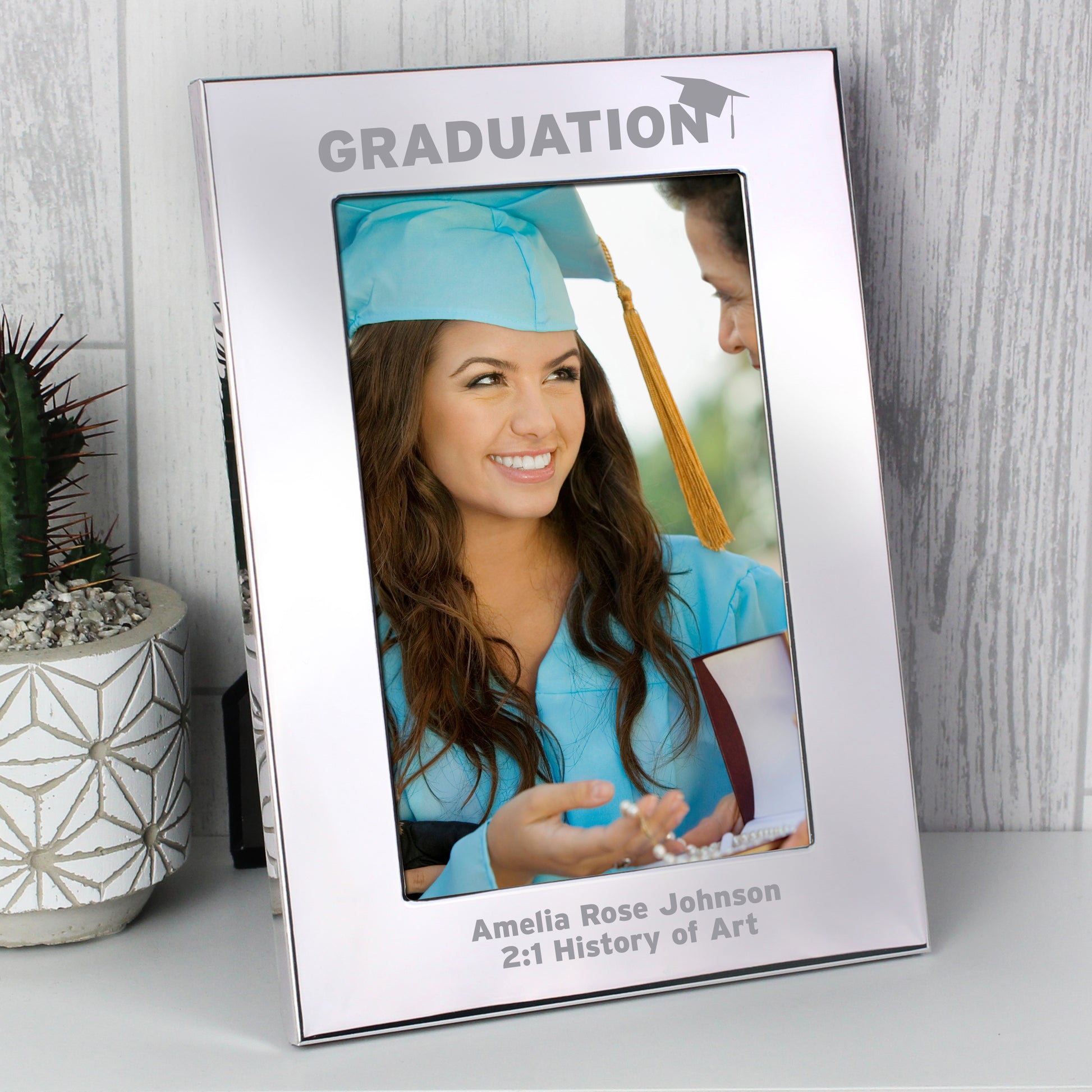 Personalised Graduation Silver 4x6 Photo Frame - MK&JD Gifts