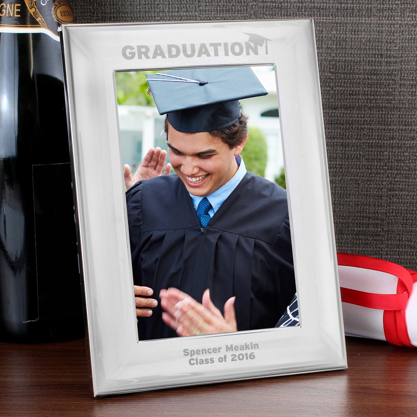 Personalised Graduation Silver 4x6 Photo Frame - MK&JD Gifts