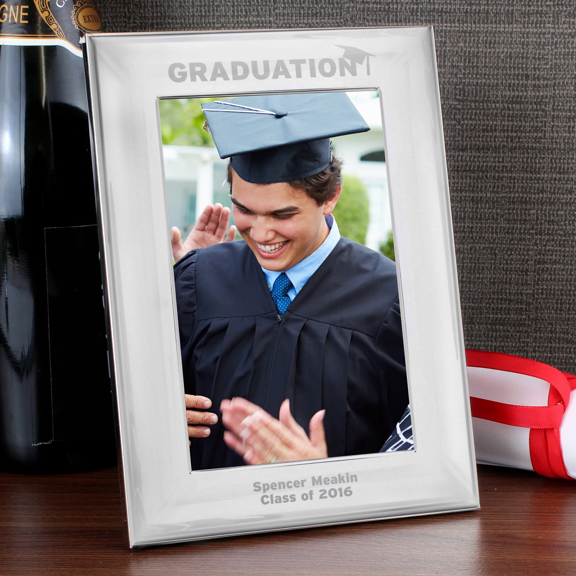 Personalised Graduation Silver 4x6 Photo Frame - MK&JD Gifts