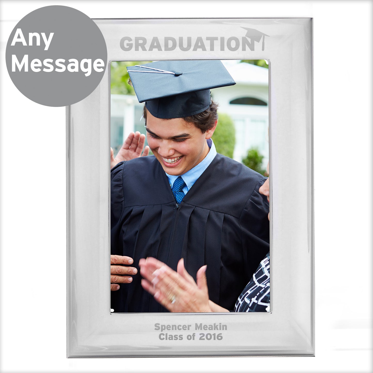 Personalised Graduation Silver 4x6 Photo Frame - MK&JD Gifts