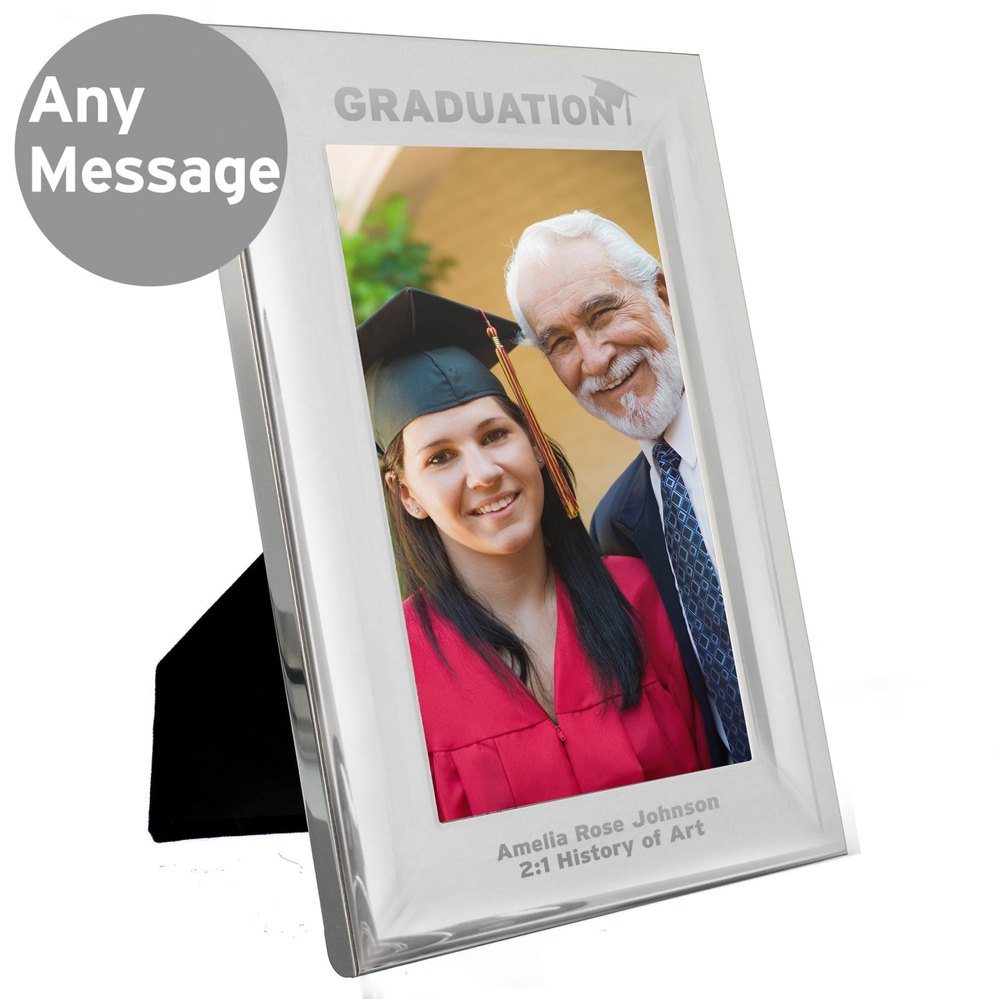 Personalised Graduation Silver 4x6 Photo Frame - MK&JD Gifts