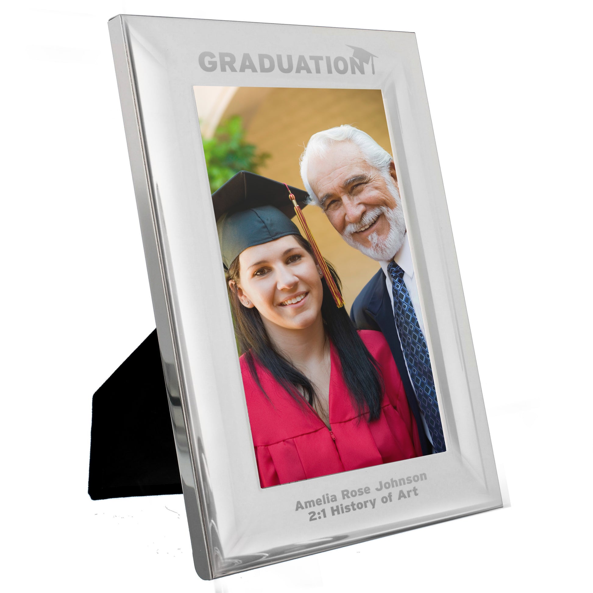 Personalised Graduation Silver 4x6 Photo Frame - MK&JD Gifts