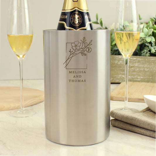 Personalised Botanical Wine Cooler - MK&JD Gifts
