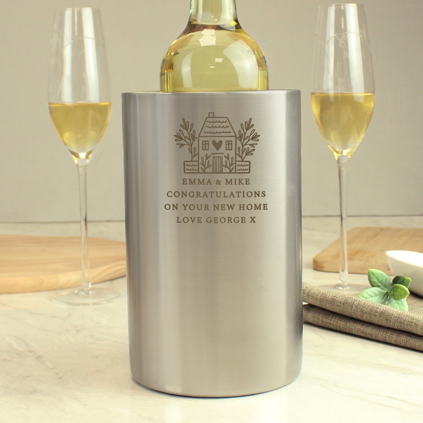Personalised House Wine Cooler - MK&JD Gifts