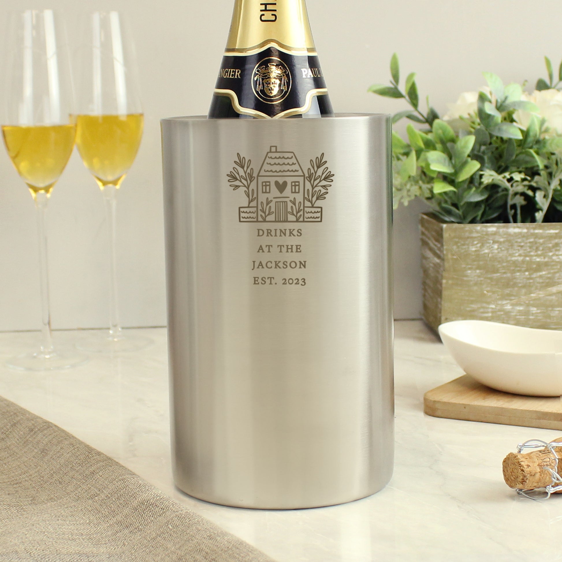 Personalised House Wine Cooler - MK&JD Gifts