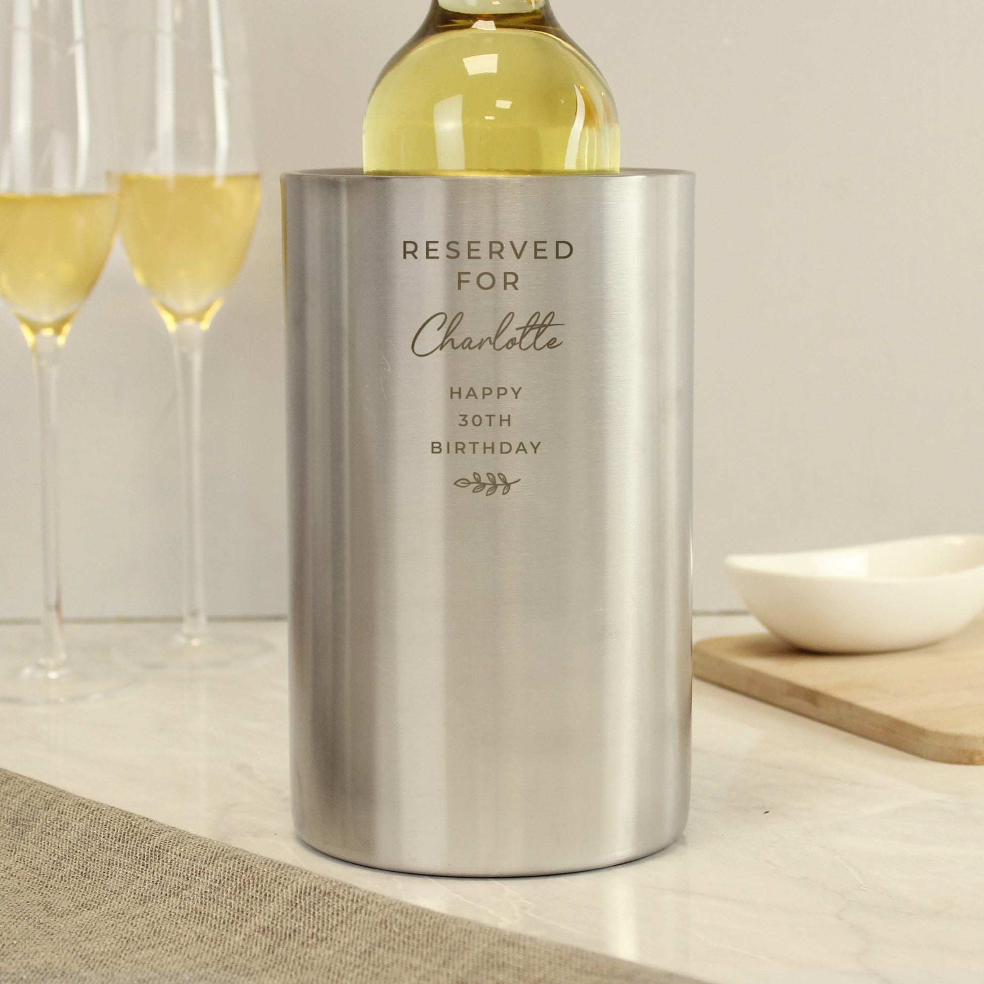 Personalised Free Text Wine Cooler - MK&JD Gifts