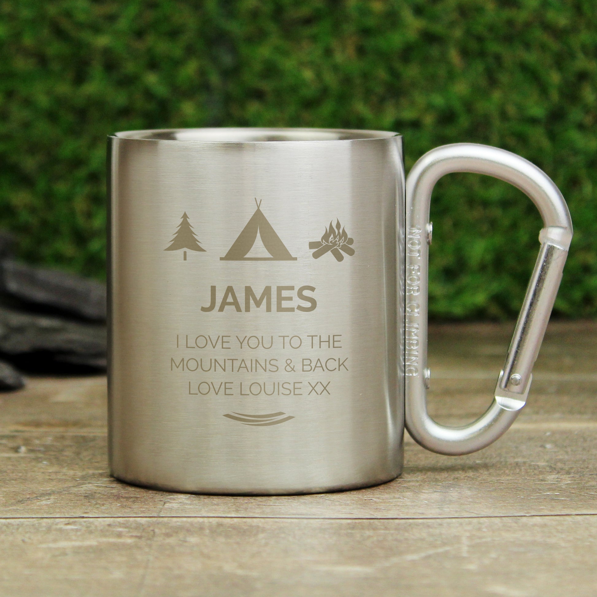 Personalised 'Wilderness Wanderer' Stainless Steel Mug - MK&JD Gifts