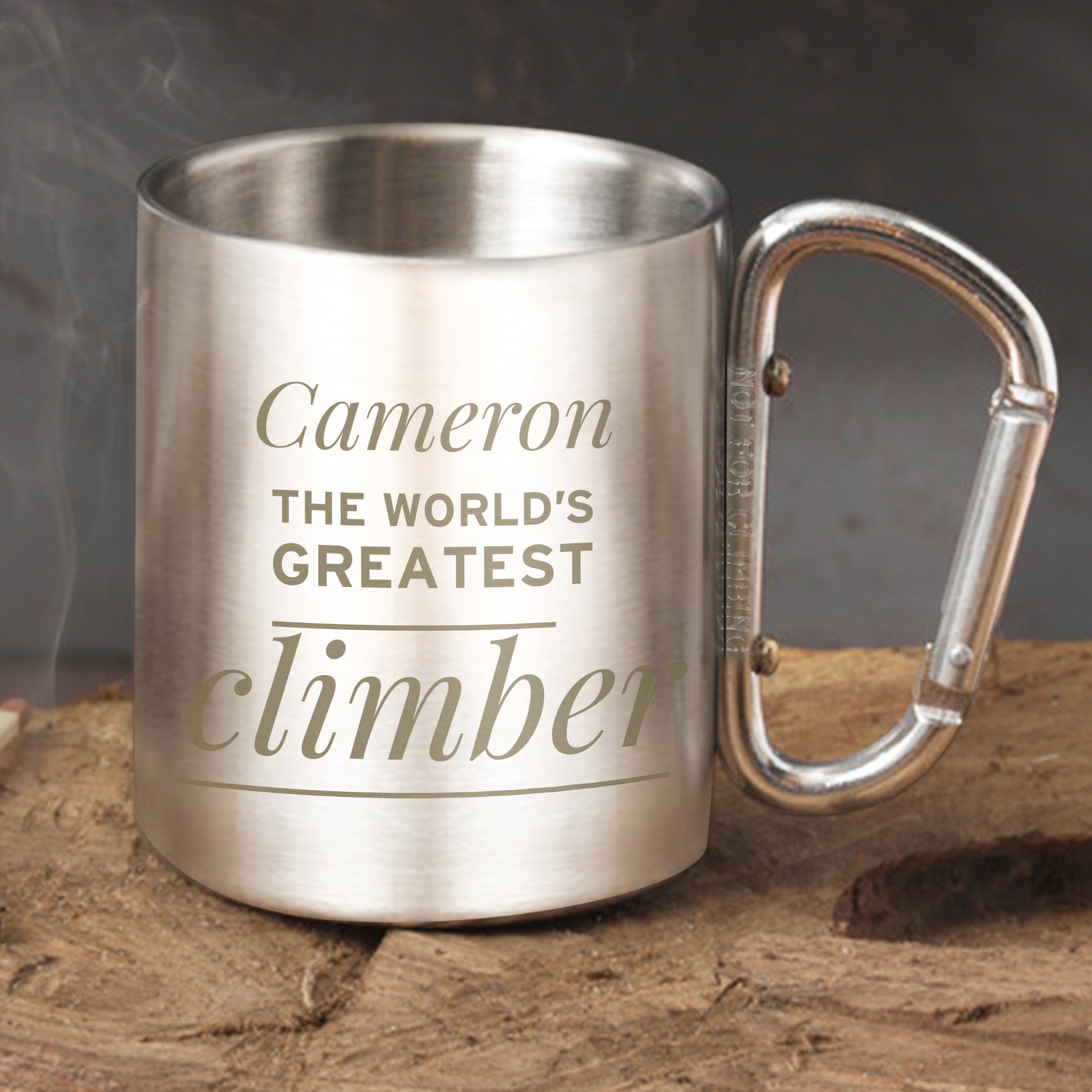 Personalised 'Any Message' Stainless Steel Mug - MK&JD Gifts