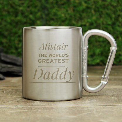 Personalised 'Any Message' Stainless Steel Mug - MK&JD Gifts