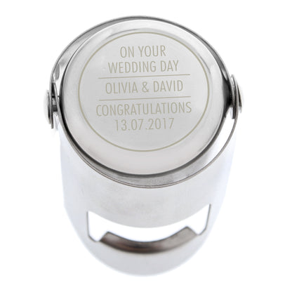 Personalised Classic Bottle Stopper - MK&JD Gifts