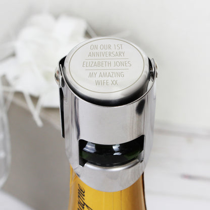 Personalised Classic Bottle Stopper - MK&JD Gifts