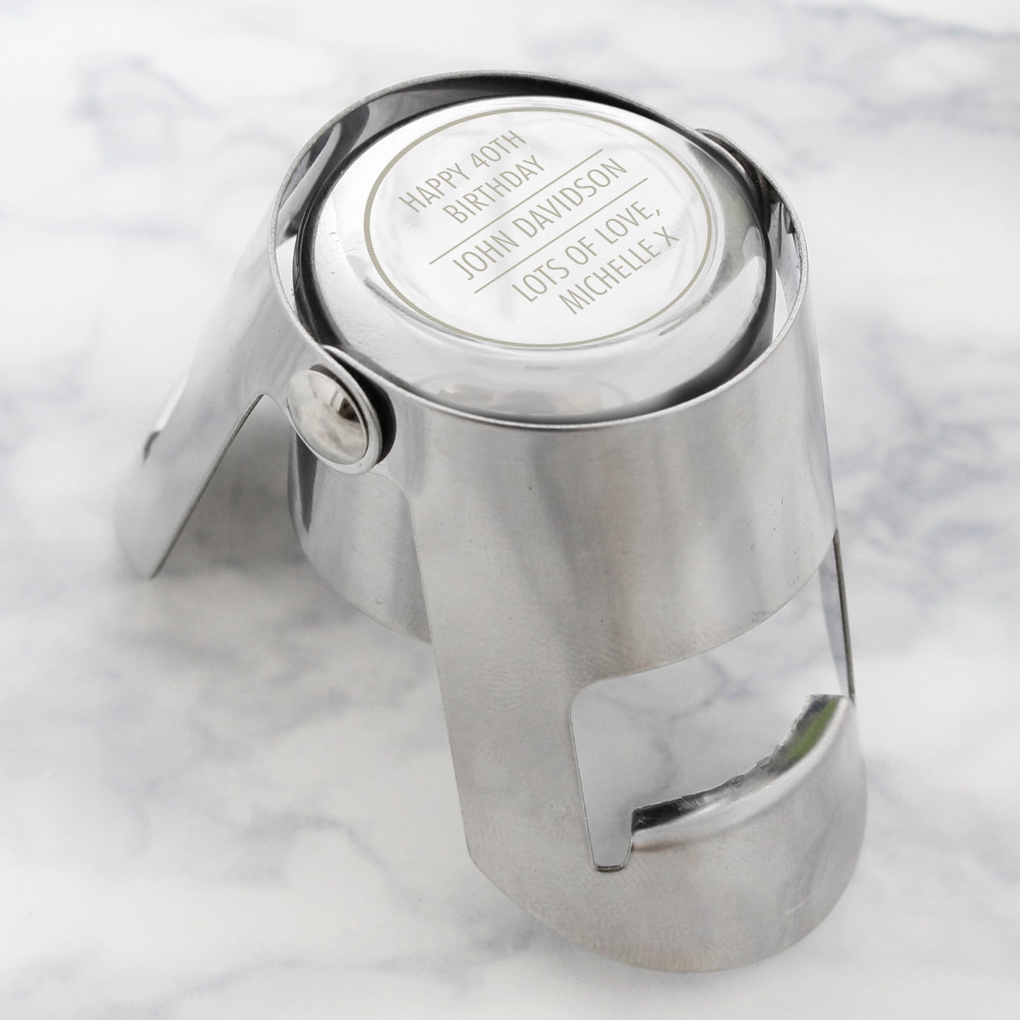 Personalised Classic Bottle Stopper - MK&JD Gifts
