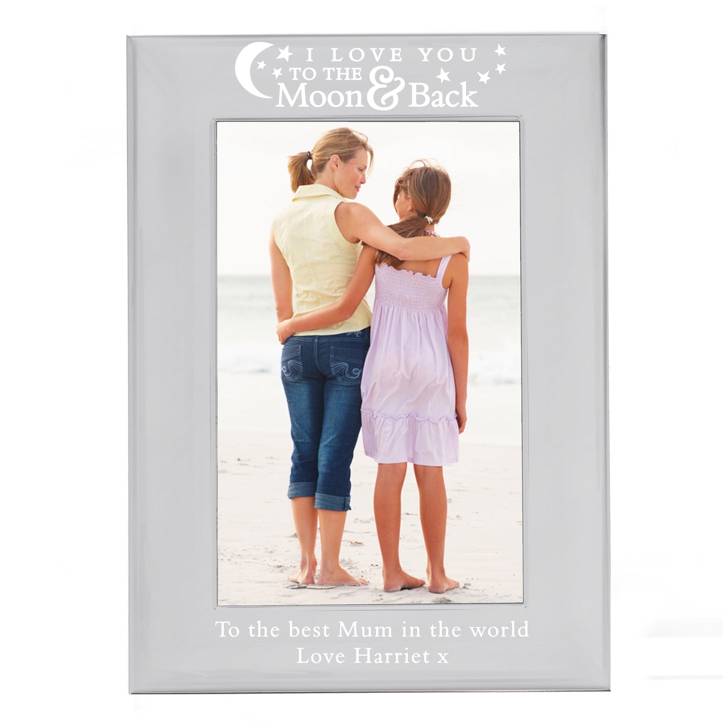 Personalised To the Moon and Back... 6x4 Silver Photo Frame - MK&JD Gifts