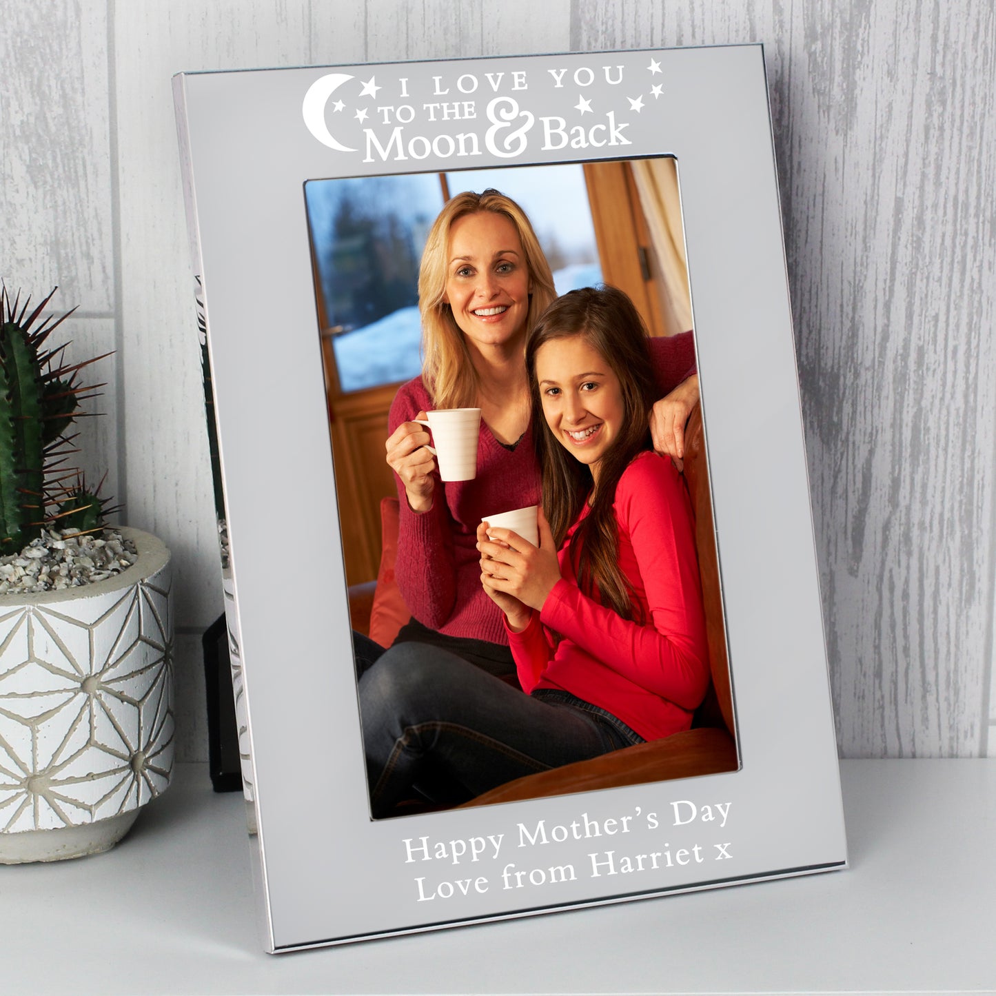 Personalised To the Moon and Back... 6x4 Silver Photo Frame - MK&JD Gifts