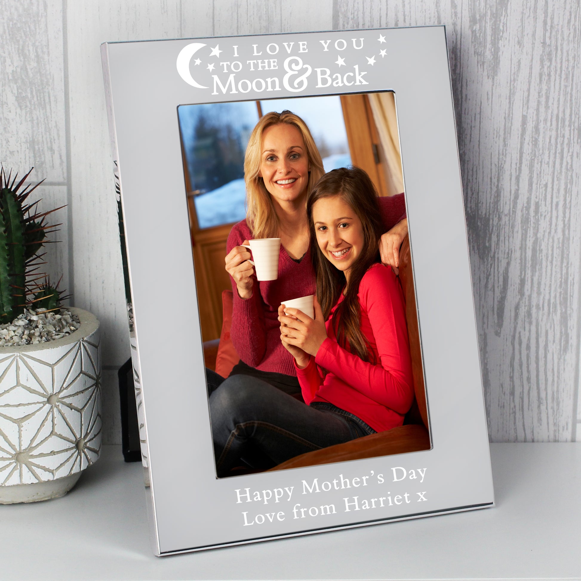 Personalised To the Moon and Back... 6x4 Silver Photo Frame - MK&JD Gifts