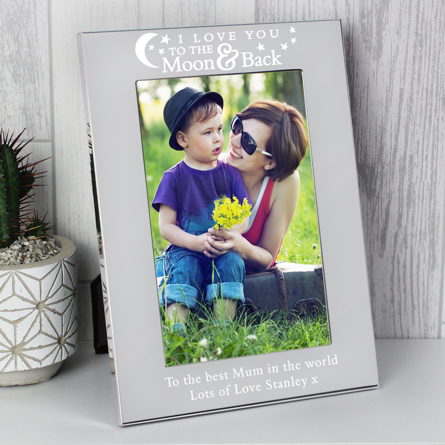 Personalised To the Moon and Back... 6x4 Silver Photo Frame - MK&JD Gifts