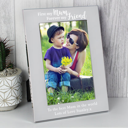 Personalised First My Mum...6x4 Silver Photo Frame - MK&JD Gifts