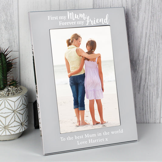 Personalised First My Mum...6x4 Silver Photo Frame - MK&JD Gifts