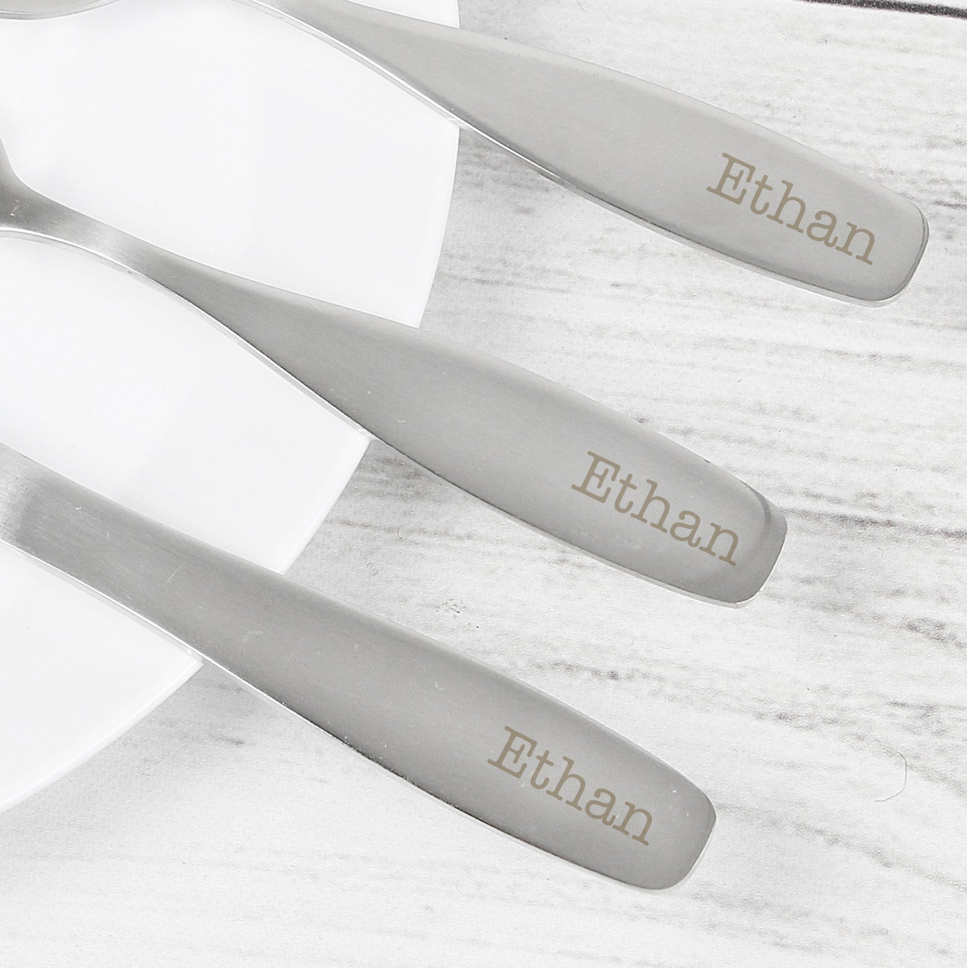 Personalised 3 Piece Cutlery Set - MK&JD Gifts
