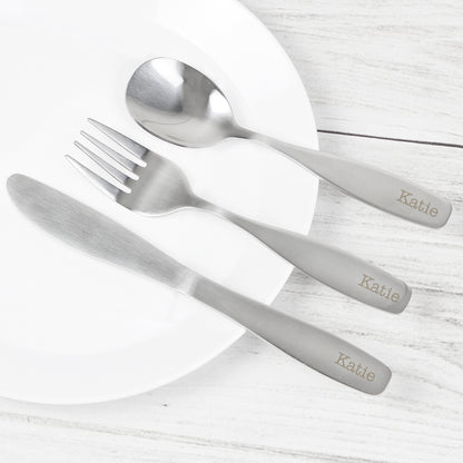 Personalised 3 Piece Cutlery Set - MK&JD Gifts