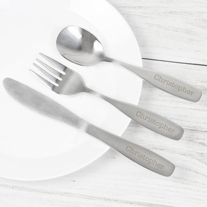 Personalised 3 Piece Cutlery Set - MK&JD Gifts