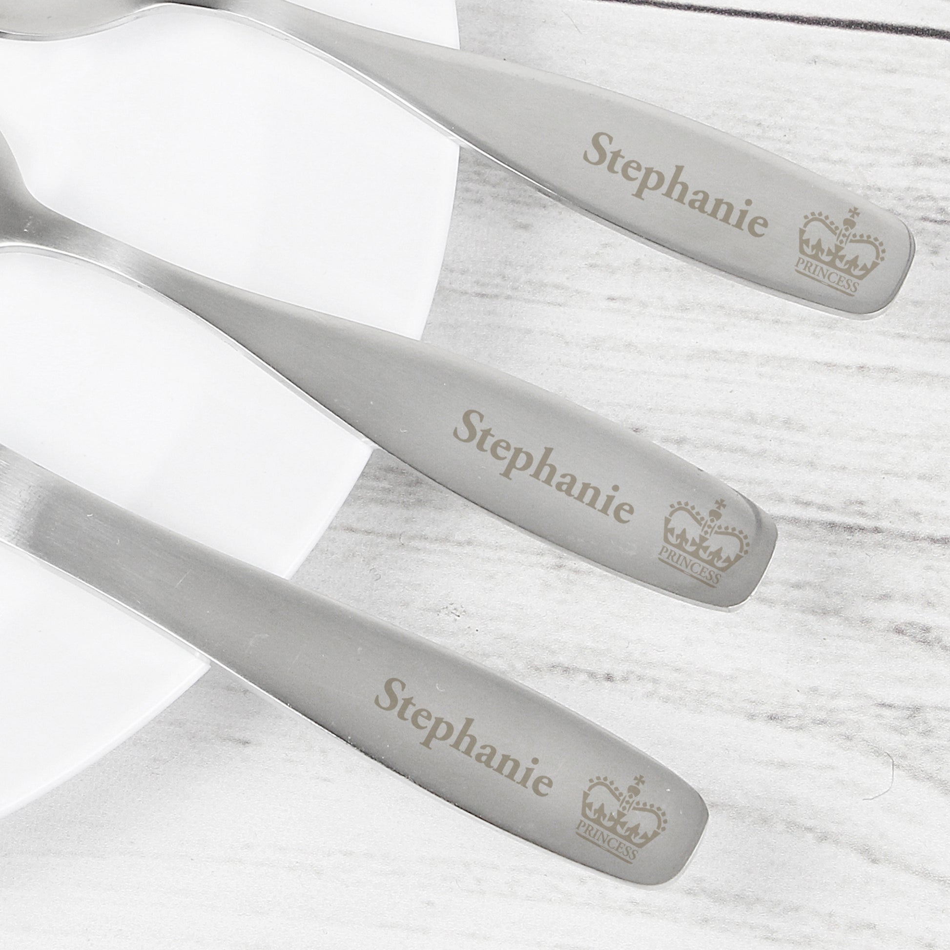 Personalised 3 Piece Princess Cutlery Set - MK&JD Gifts