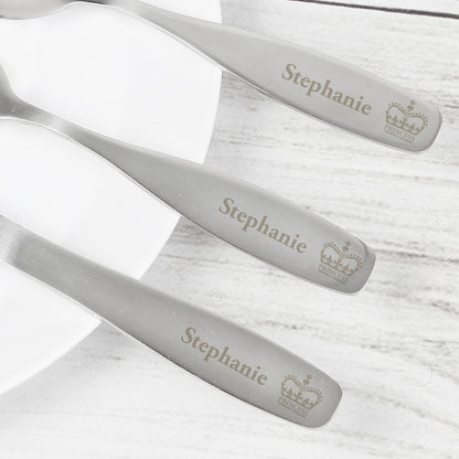 Personalised 3 Piece Princess Cutlery Set - MK&JD Gifts