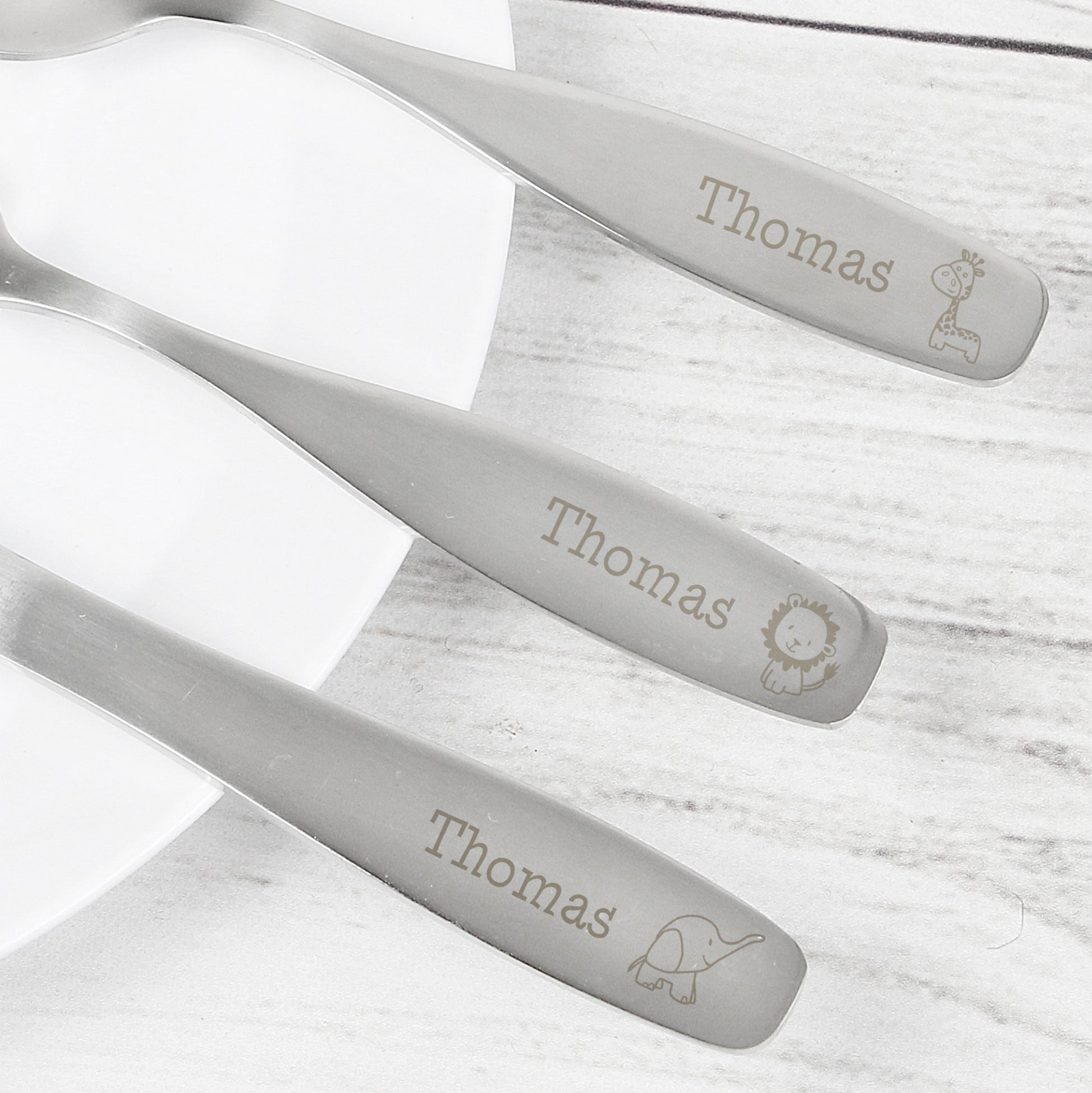 Personalised 3 Piece Hessian Friends Cutlery Set - MK&JD Gifts