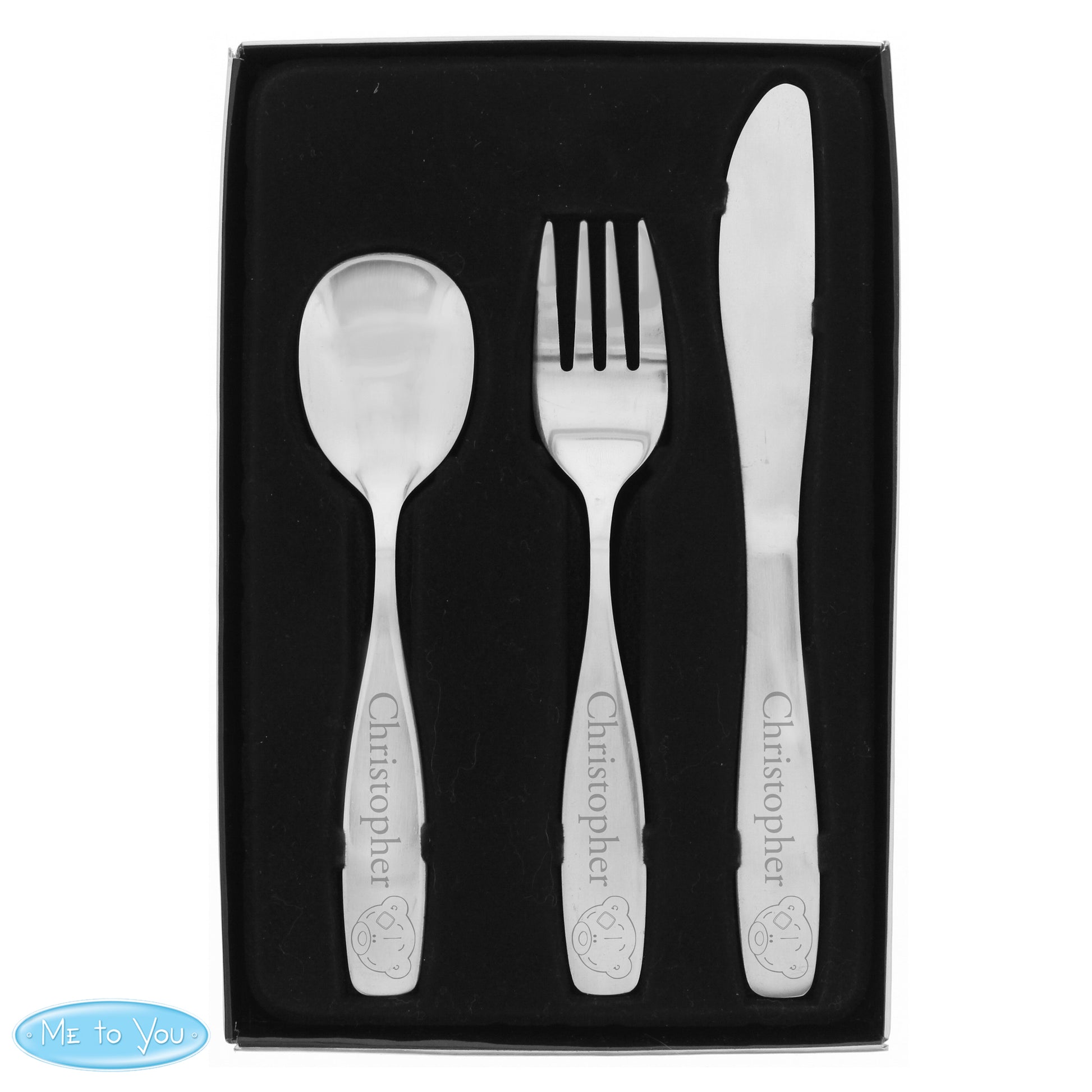 Personalised Tiny Tatty Teddy 3 Piece Cutlery Set - MK&JD Gifts