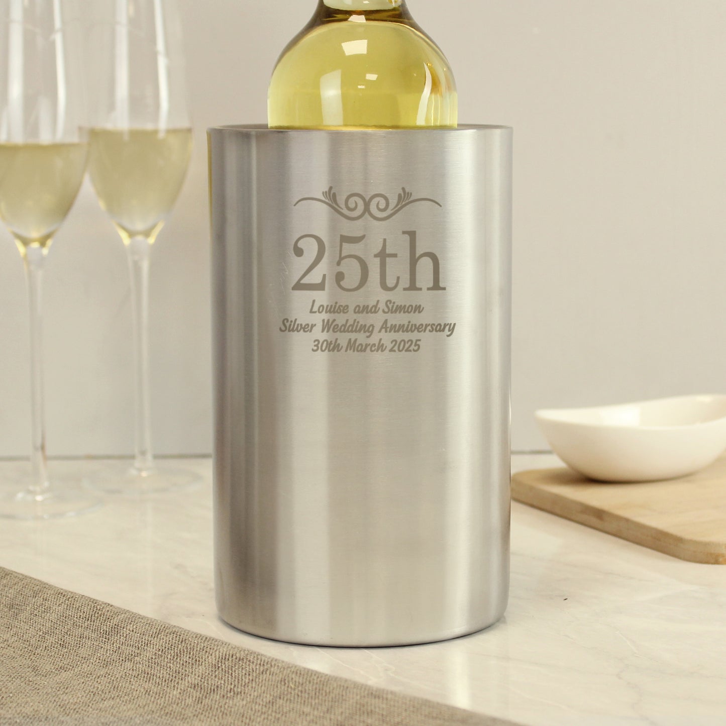 Personalised Anniversary Wine Cooler - MK&JD Gifts