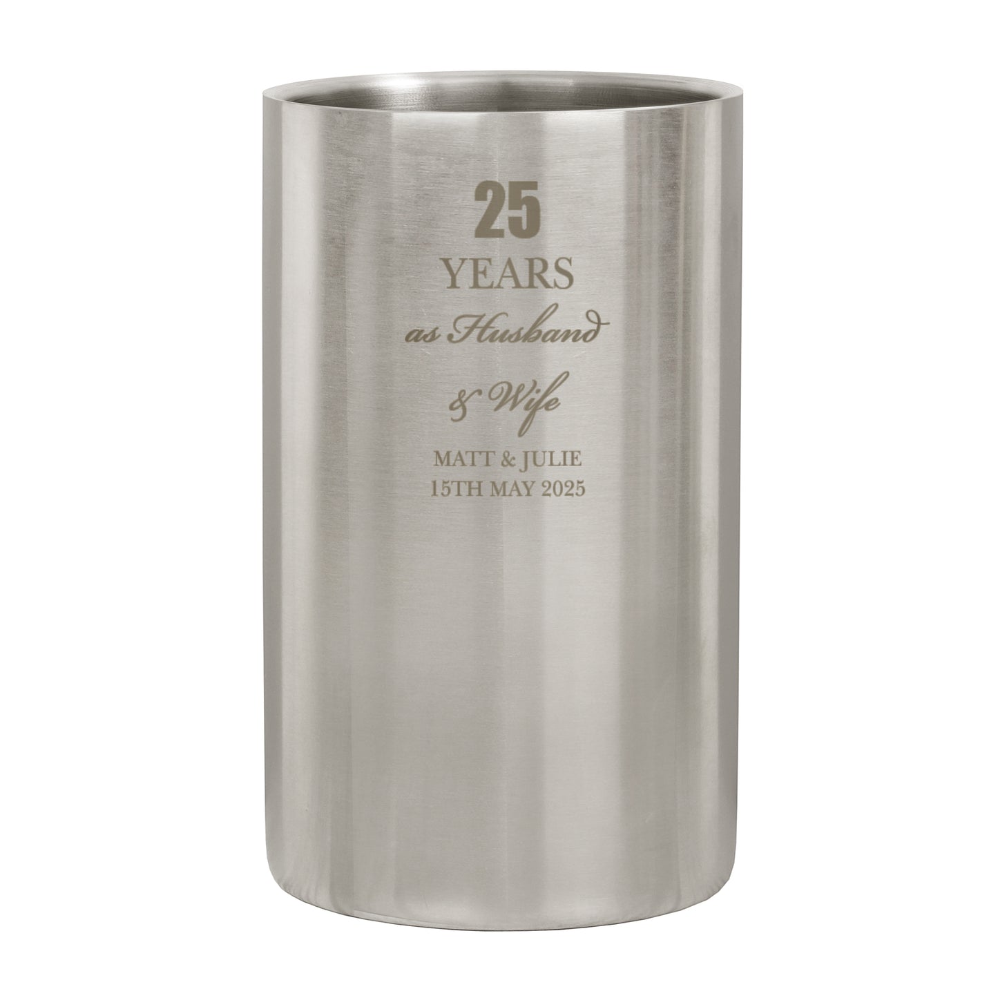 Personalised Anniversary Wine Cooler - MK&JD Gifts