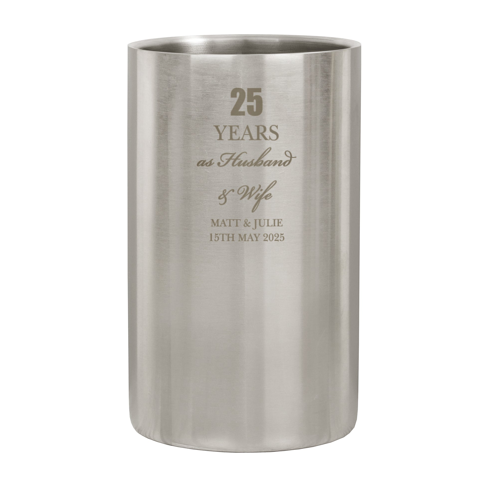 Personalised Anniversary Wine Cooler - MK&JD Gifts