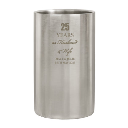 Personalised Anniversary Wine Cooler - MK&JD Gifts