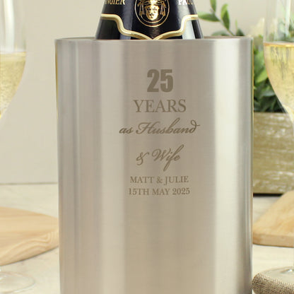 Personalised Anniversary Wine Cooler - MK&JD Gifts