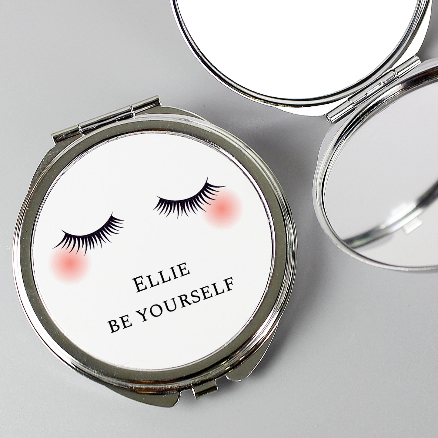 Personalised Eyelashes Compact Mirror - MK&JD Gifts