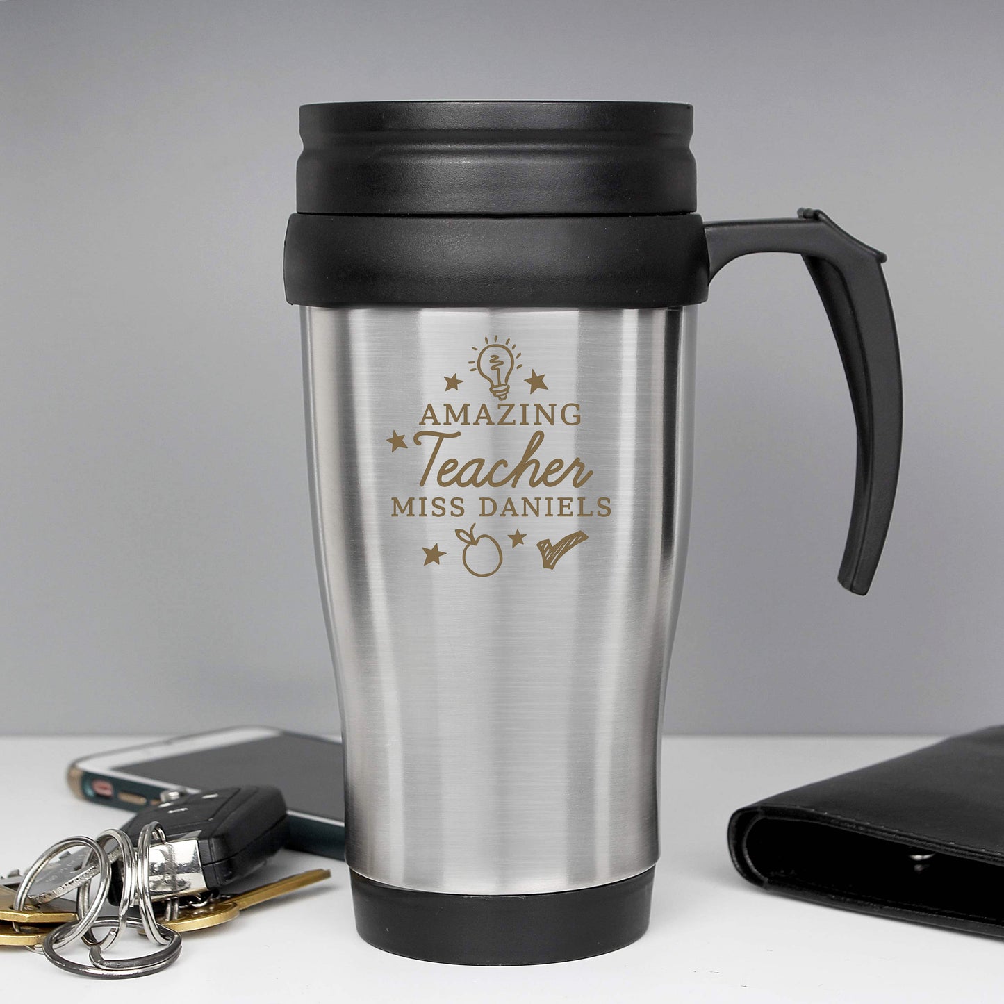 Personalised Amazing Teacher Travel Mug - MK&JD Gifts