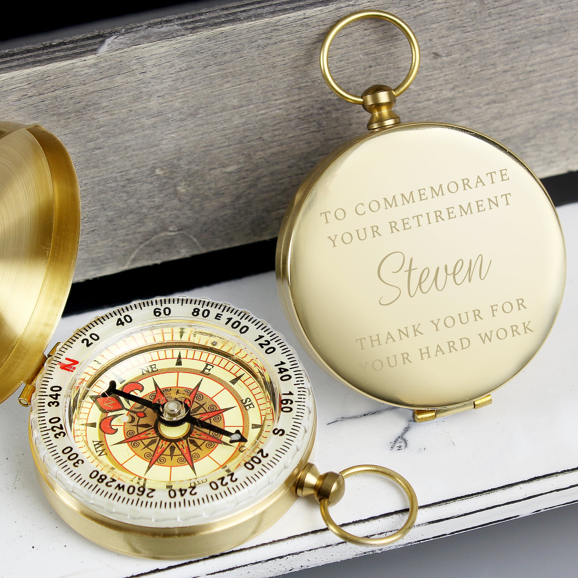 Personalised Classic Keepsake Compass - MK&JD Gifts