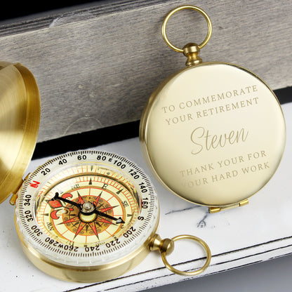 Personalised Classic Keepsake Compass - MK&JD Gifts