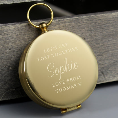 Personalised Classic Keepsake Compass - MK&JD Gifts